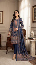 Edenrobe brand  Ladies 3 Piece Lawn Suit – Unstitched – Summer Collection