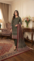 Bareeze brand  Ladies 3 Piece Lawn Suit – Unstitched – Summer Collection